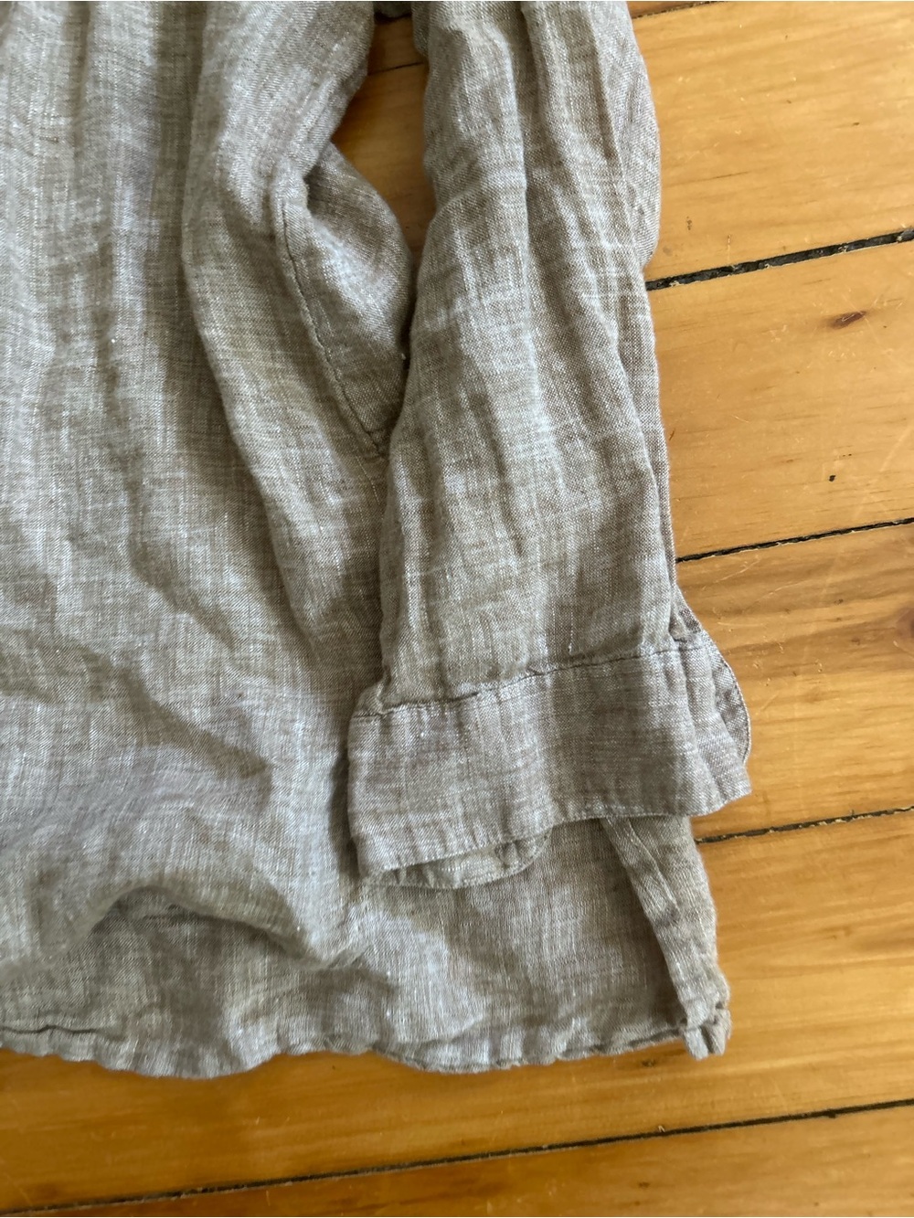 J. Jill linen button down shirt long sleeve xl petite - Picture 3 of 8